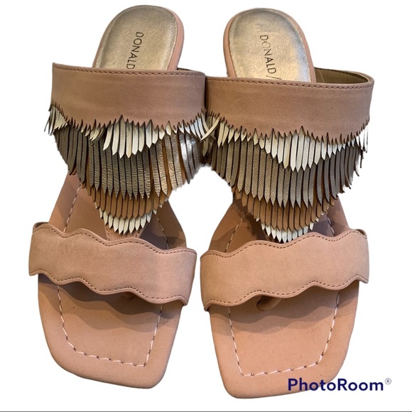 Donald J Pliner Darcie Slide Sandal Rose Bone - Picture 5 of 11